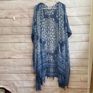 MOSS ROSE BANDANA PRINT DUSTER‎